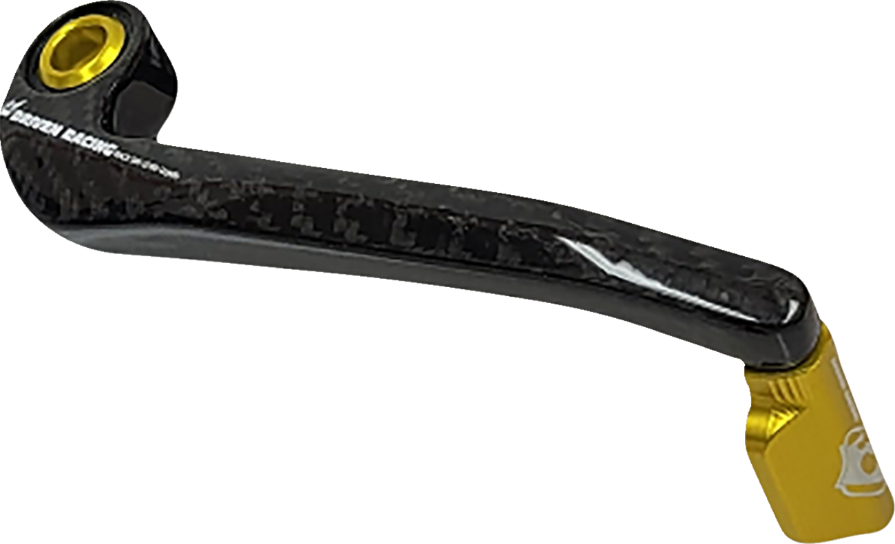 DRIVEN RACING Trackday Lever Guard - Carbon Fiber - Brake - Gold