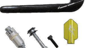 DRIVEN RACING Trackday Lever Guard - Carbon Fiber - Clutch - Gold