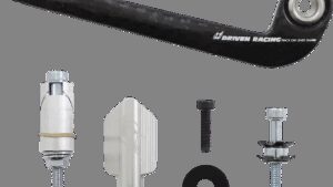 DRIVEN RACING Trackday Lever Guard - Carbon Fiber - Clutch - Silver