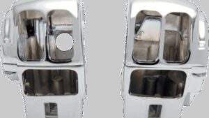 DRAG SPECIALTIES Handlebar Switch Housing Kit - Radio - Chrome