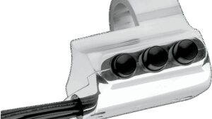 PERFORMANCE MACHINE (PM) Contour Billet Handlebar Switch - Right Side - Three Button - Chrome