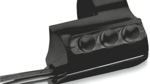 PERFORMANCE MACHINE (PM) Contour Billet Handlebar Switch - Right Side - Three Button - Black