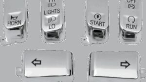 DRAG SPECIALTIES Switch Cap Kit - Standard - Chrome