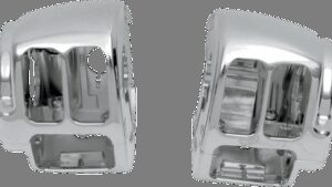 DRAG SPECIALTIES Handlebar Switch Housing Kit - Left - Upper - Chrome