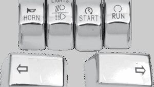 DRAG SPECIALTIES Switch Cap Kit - Chrome