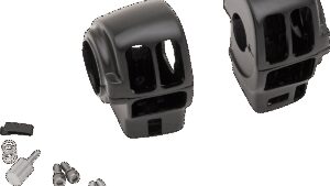 DRAG SPECIALTIES Handlebar Switch Housing Kit - Matte Black