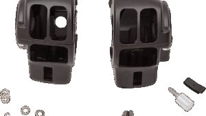 DRAG SPECIALTIES Handlebar Switch Housing Kit - Radio - Matte Black