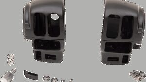 DRAG SPECIALTIES Handlebar Switch Housing Kit - Radio/Cruise - Matte Black
