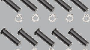 DRAG SPECIALTIES Pivot Pin/Clip Kit - Lever - 10 Pack - Black