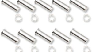 DRAG SPECIALTIES Pivot Pin/Clip Kit - Lever - 10 Pack - Chrome