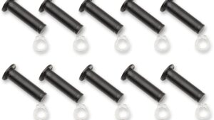 DRAG SPECIALTIES Pivot Pin/Clip Kit - Lever - 10 Pack - Black