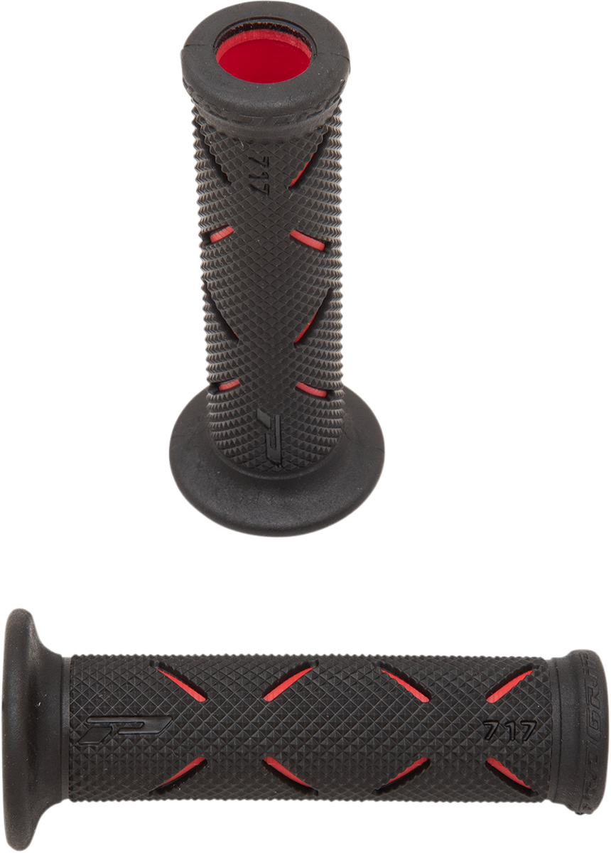 PRO GRIP GRIPS PG 717 RED/BLK W/OE