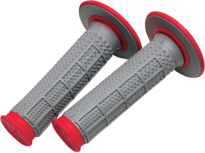 RENTHAL Tapered Dual-Compound Grips - Red
