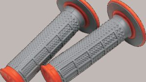 RENTHAL Tapered Dual-Compound Grips - Orange