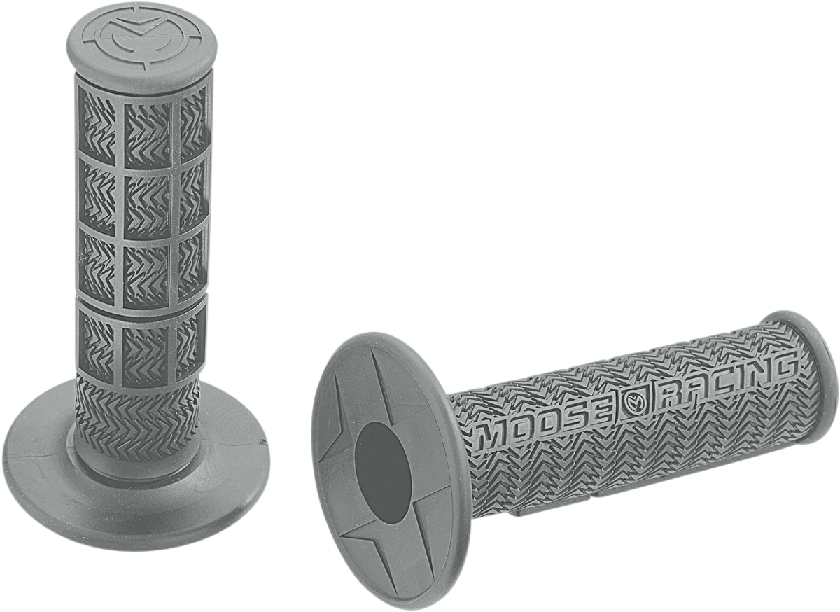 MOOSE OFFROAD Flange Style Stealth MX Grips - Gray