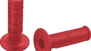 MOOSE OFFROAD Flange Style Stealth MX Grips - Red