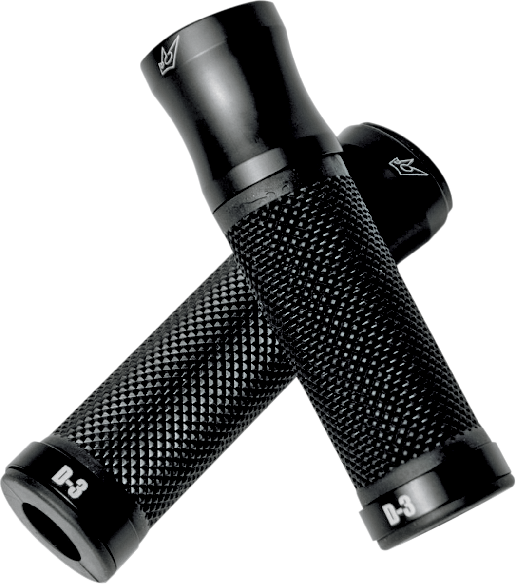 DRIVEN RACING 7/8" D3 Grips - Black/Black