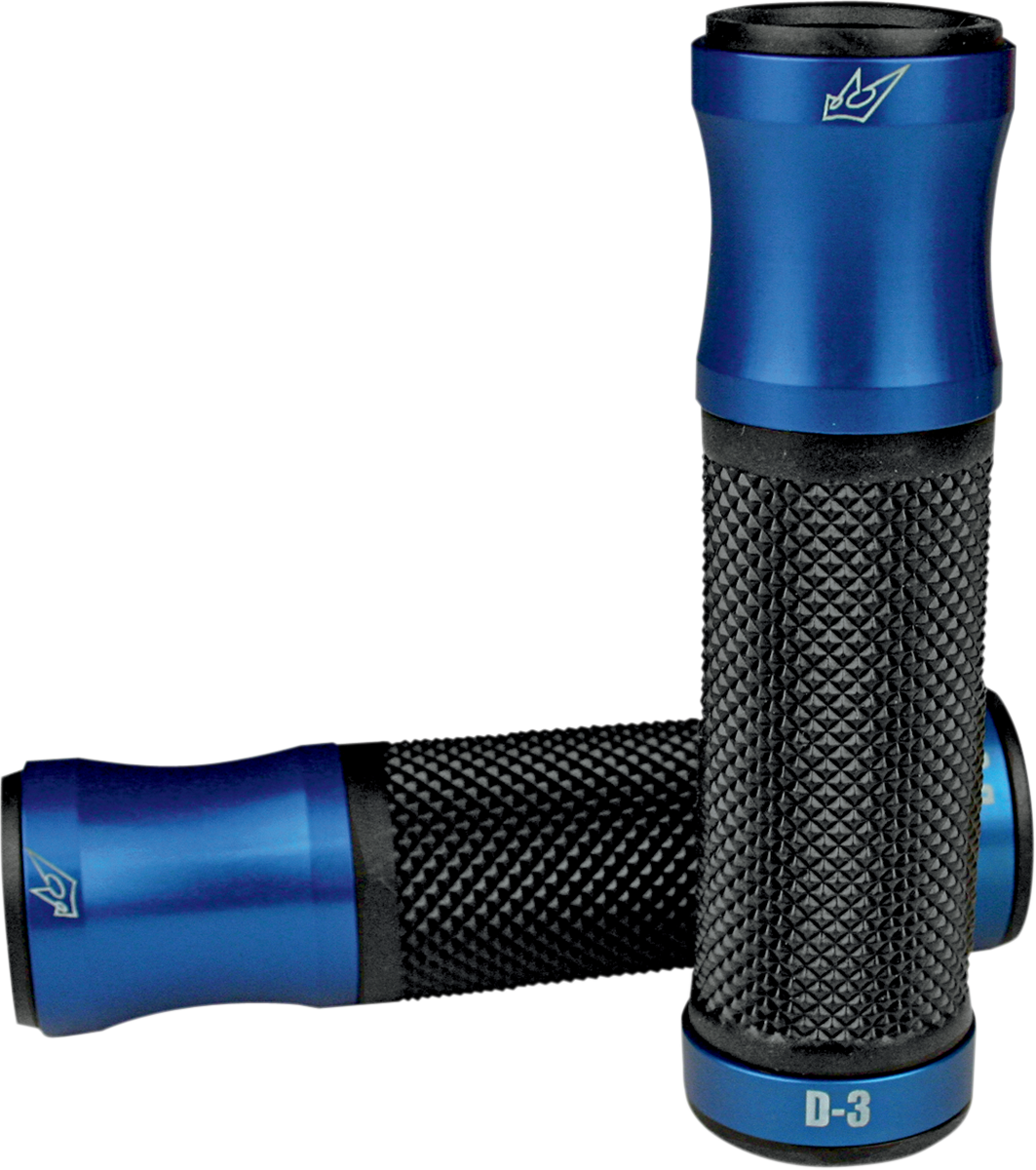 DRIVEN RACING 7/8" D3 Grips - Blue/Black