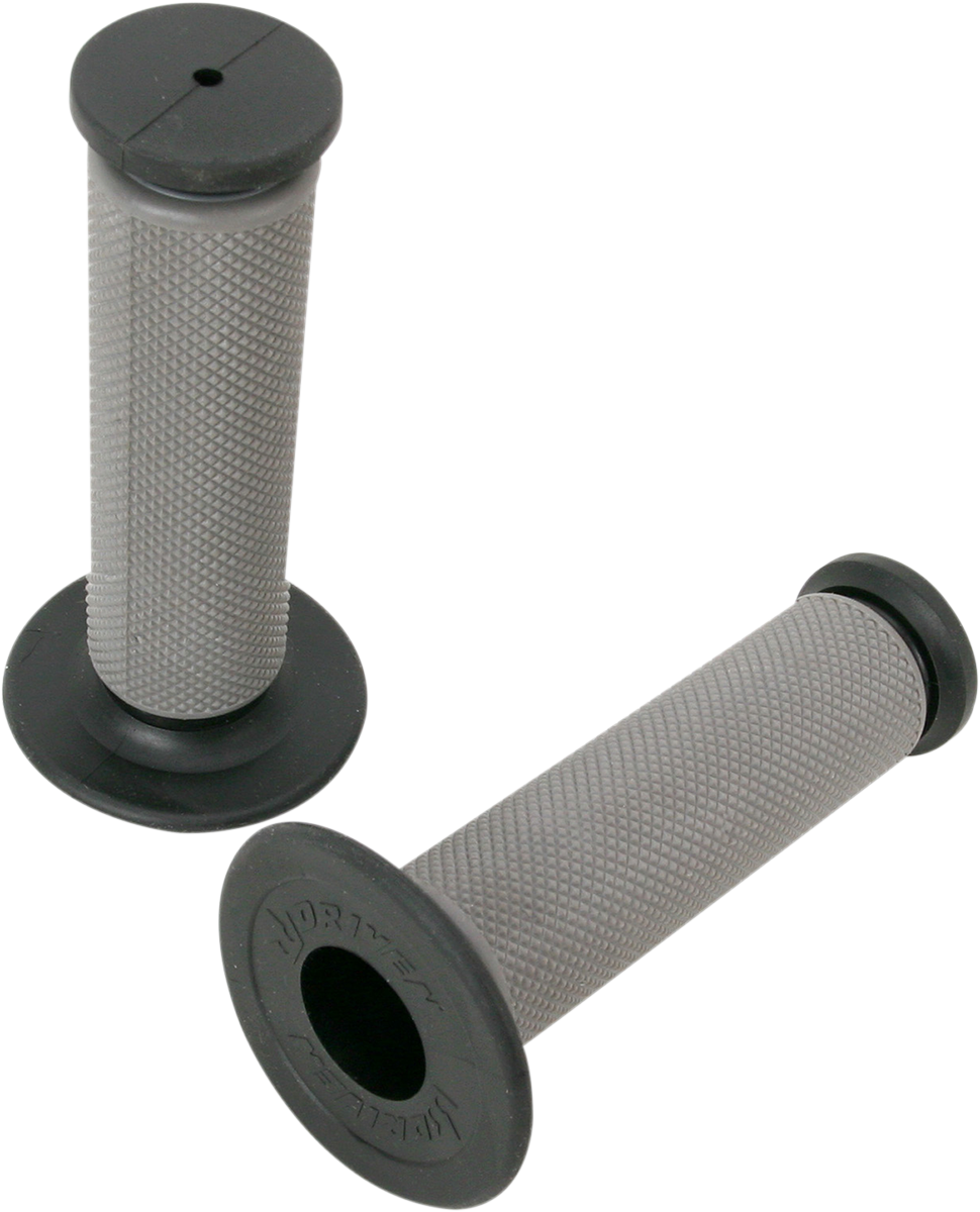 DRIVEN RACING Diamond MX Grips - Closed Ends - Gray