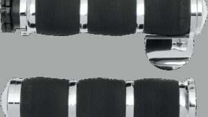 AVON GRIPS 3-Ring Air Cushioned Grips - Throttle Boss - Chrome