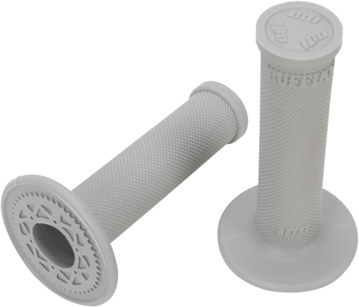 ODI Ruffian MX Single-Ply Grips - No Waffle - Gray