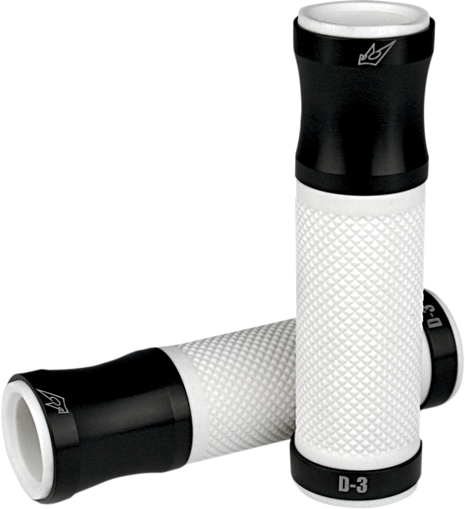 DRIVEN RACING 7/8" D3 Grips - Black/White