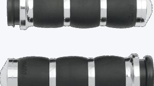 AVON GRIPS 3-Ring Velvet Air Grips - TBW - Chrome