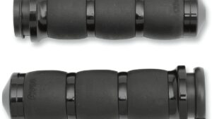 AVON GRIPS 3-Ring Velvet Air Grips - TBW - Black