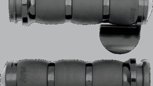 AVON GRIPS 3-Ring Velvet Air Grips - TBW - Throttle Boss - Black