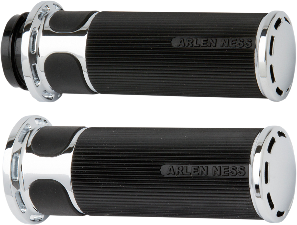 ARLEN NESS Slot Track Grips - TBW - Chrome