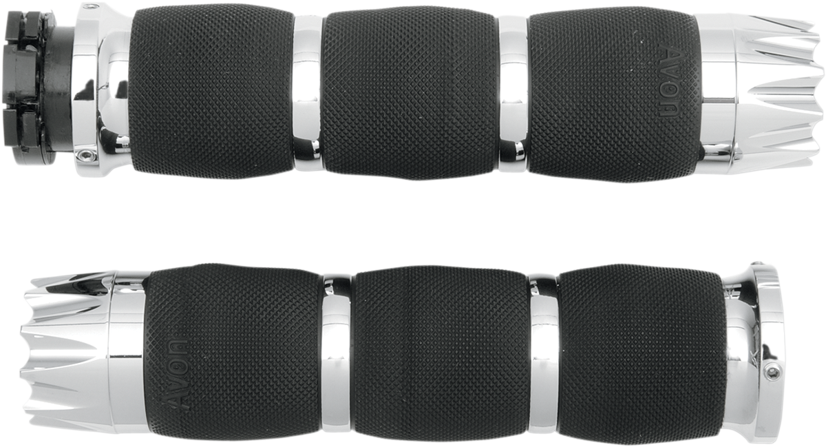 AVON GRIPS Excalibur Air Cushioned Grips - Chrome