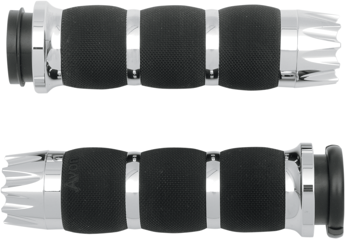 AVON GRIPS Excalibur Air Cushioned Grips - TBW - Chrome