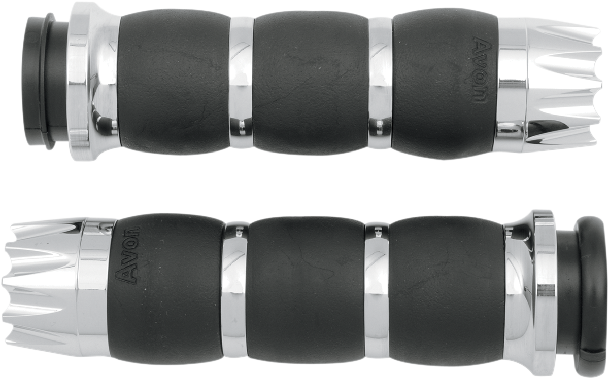 AVON GRIPS Excalibur Velvet Air Grips - TBW - Chrome