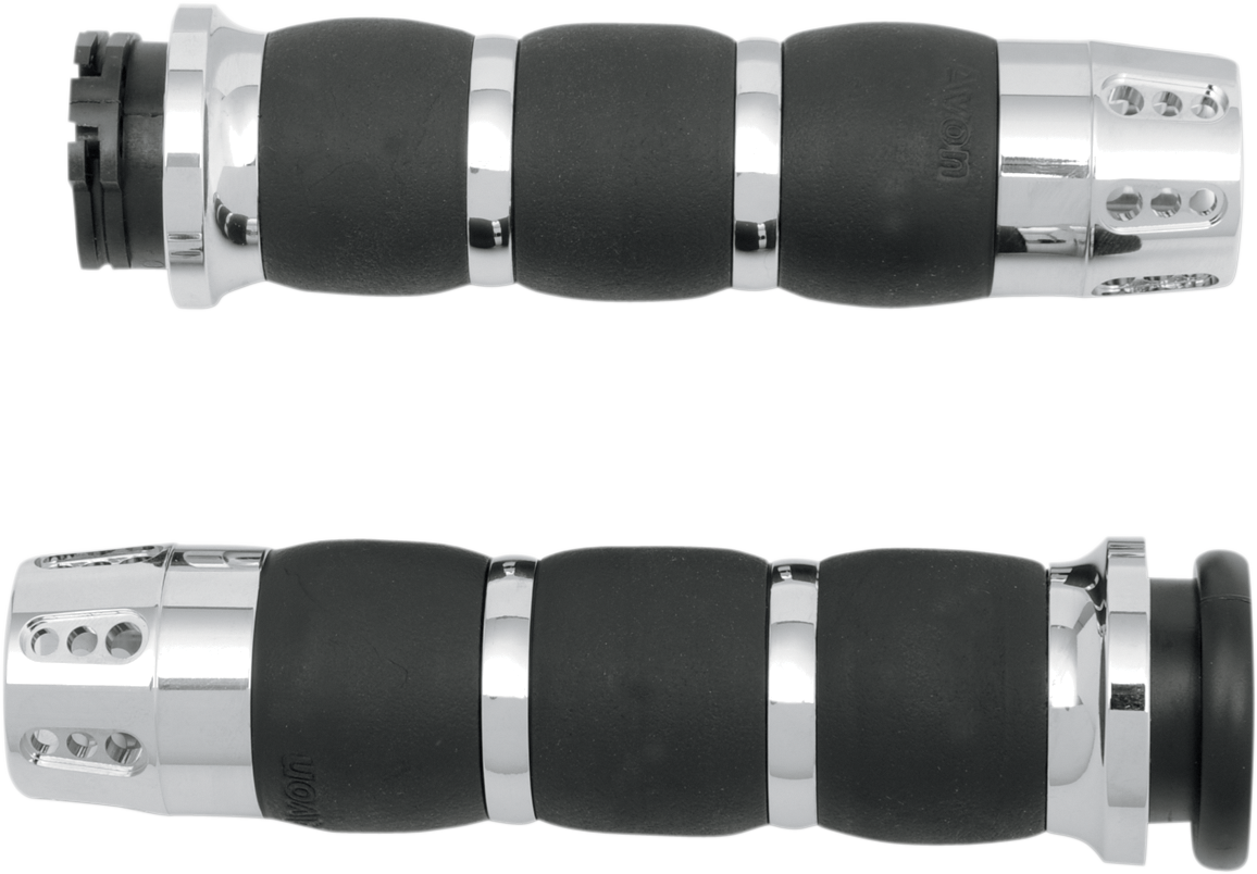 AVON GRIPS Gatlin Velvet Air Grips - Chrome