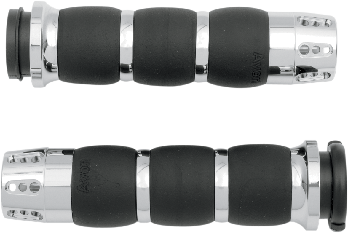 AVON GRIPS Gatlin Velvet Air Grips - TBW - Chrome