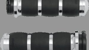 AVON GRIPS 3-Ring Velvet Air Grips - Chrome