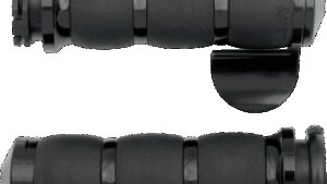 AVON GRIPS 3-Ring Velvet Air Grips - Throttle Boss - Black