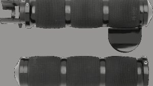 AVON GRIPS 3-Ring Air Cushioned Grips - Indian - Throttle Boss - Anodized