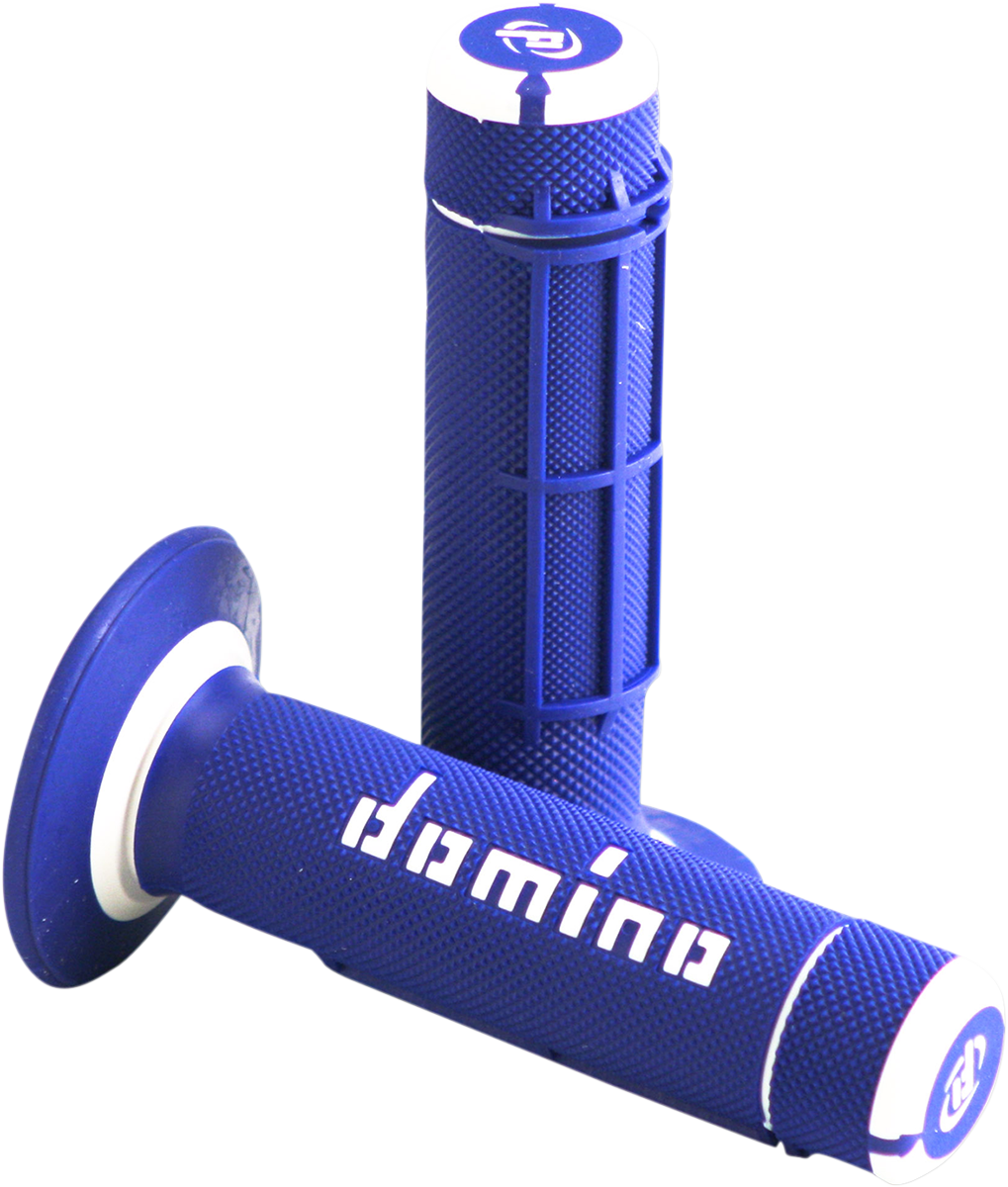 DOMINO Dually Grips - Half Waffle - Blue/White