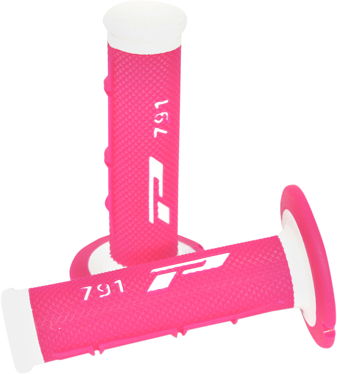 PRO GRIP Triple Density 791 Grips - White/Fluorescent Pink