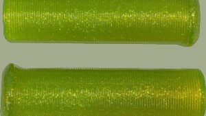 EMGO Star Fire Flake Grips - Retro - Metal - 7/8" - Yellow