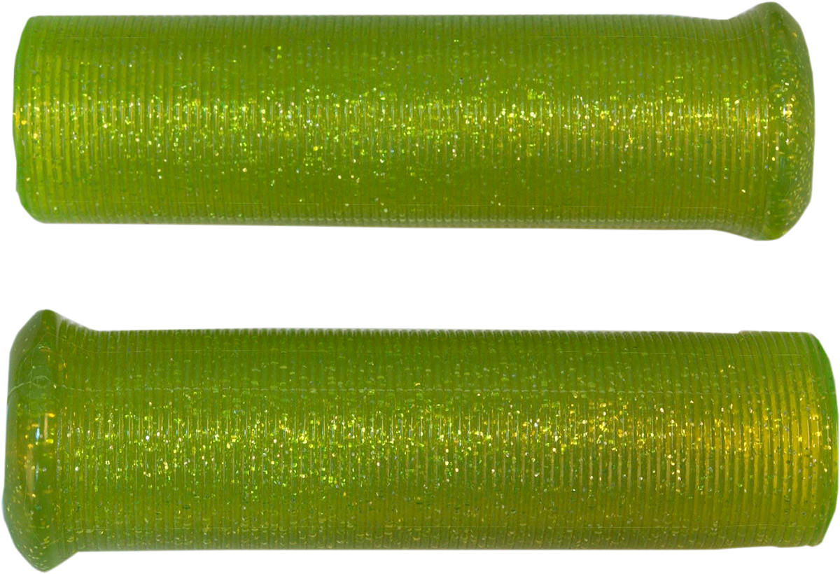 EMGO Star Fire Flake Grips - Retro - Metal - 7/8" - Yellow