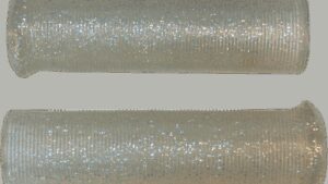 EMGO Star Fire Flake Grips - Retro - Metal - 7/8" - Silver