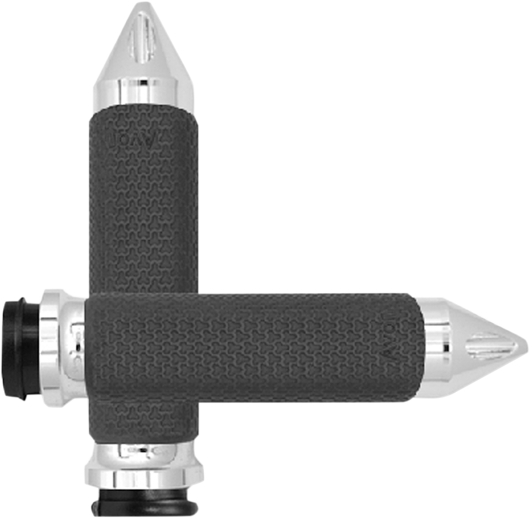 AVON GRIPS Vibration Dampening Memory Foam Grips - Small - Spike - TBW - Chrome