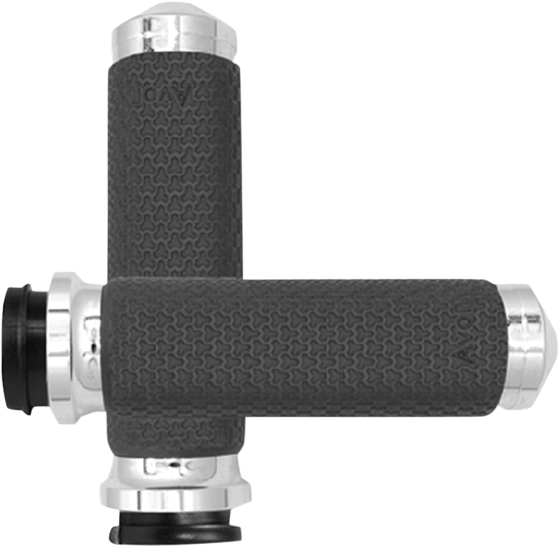AVON GRIPS Vibration Dampening Memory Foam Grips - Medium - TBW - Chrome