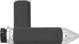 AVON GRIPS Vibration Dampening Memory Foam Grips - Medium - Spike - Chrome
