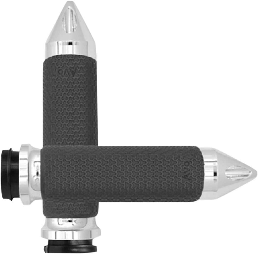 AVON GRIPS Vibration Dampening Memory Foam Grips - Medium - Spike - TBW - Chrome