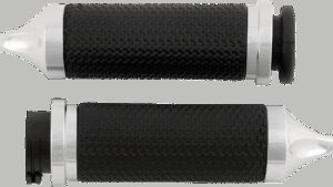 AVON GRIPS Vibration Dampening Memory Foam Grips - Large - Spike - Chrome