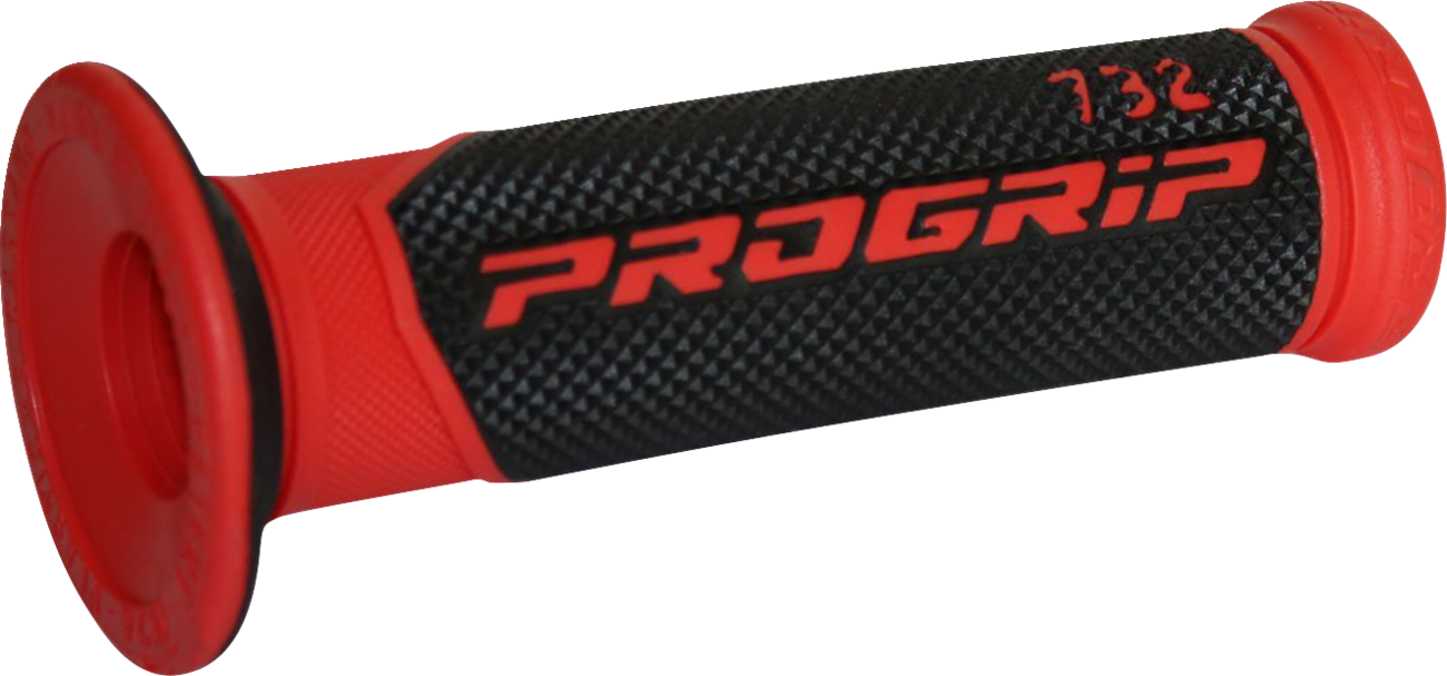 PRO GRIP 732 Grips - Open Ends - Black/Red