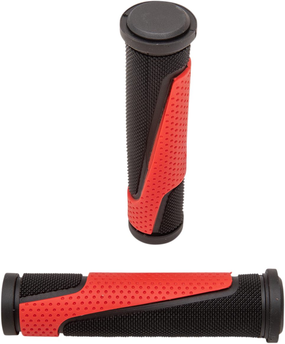 PRO GRIP 807 Double Density Open End Grips - Red/Black